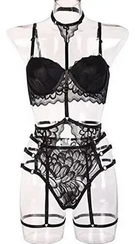 Pijama Feminino Sexy De Renda Lingerie Er Tica Interna Parcelamento Sem Juros