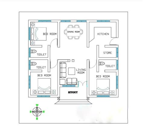 Sq Ft Bhk Simple And Beautiful Low Budget House And Free Plan