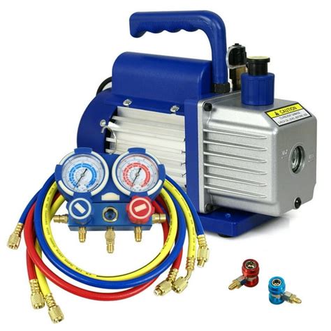 Zenstyle Combo 35cfm 14hp Air Vacuum Pump Hvac R134a Kit Ac Ac
