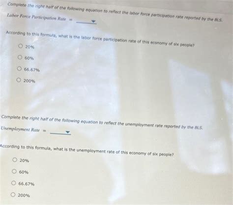 Solved Measuring Employment Unemployment And Labor Chegg