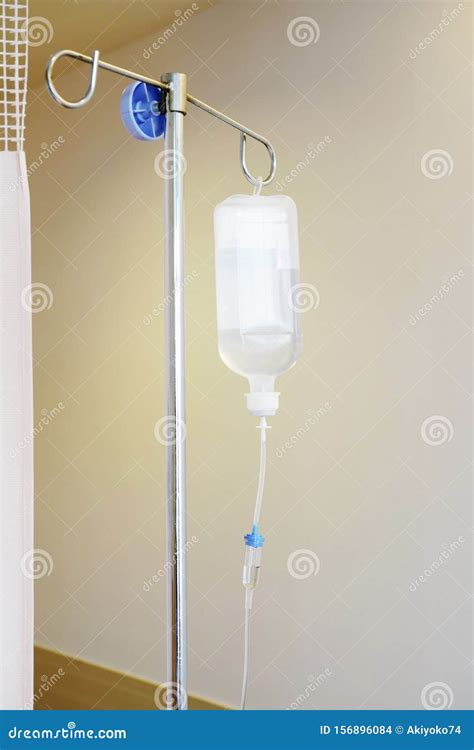 Infusion Iv Drip Saline Solution Bottle Medical Stock Photo Image Of