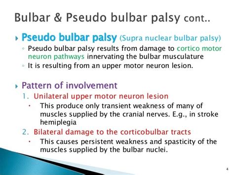 Dysphagia in pseudobulbarpalsy