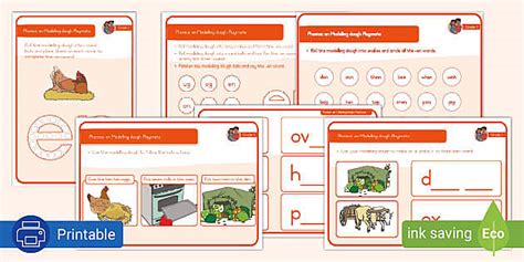 Grade Phonics En Modelling Dough Playmats Teacher Made