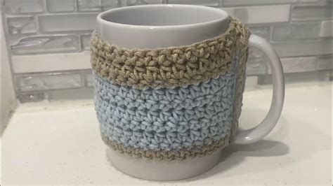 How To Crochet A Mug Cozy Tutorial And Pattern For Easy And Quick Ts Youtube