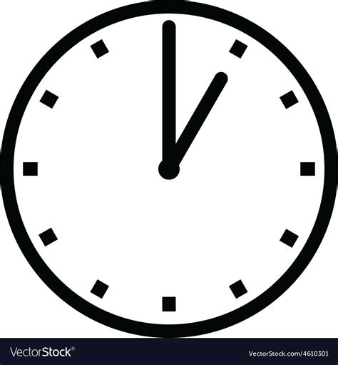 Clock 1 Royalty Free Vector Image Vectorstock