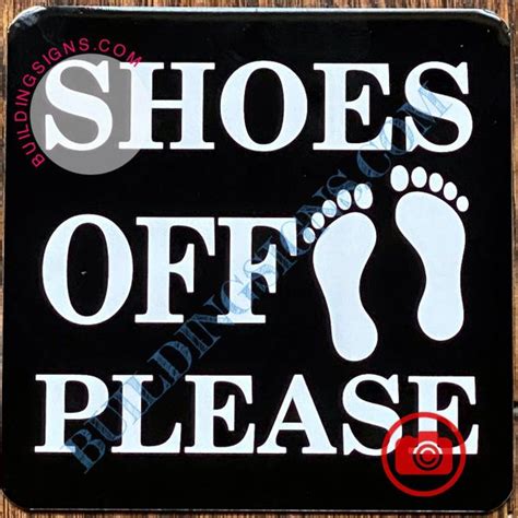 SHOES OFF PLEASE SIGN | HPD SIGNS - THE OFFICIAL STORE