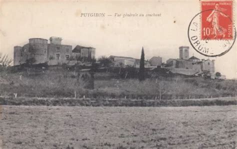 Carte Postale Ancienne Dr Me Puygiron Vue G N Rale Au Couchant Timbr E