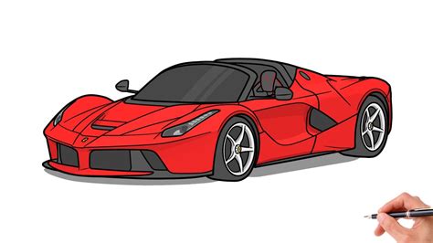 How To Draw A Ferrari Laferrari Aperta Drawing Ferrari Laferrari