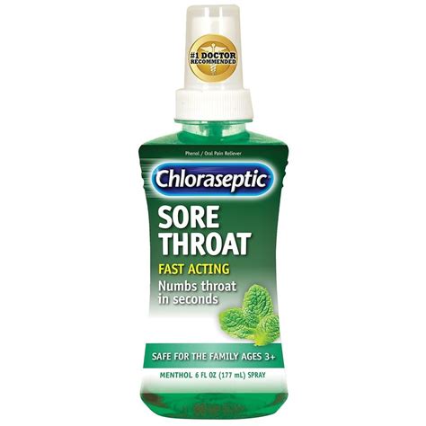 Chloraseptic Sore Throat Spray Menthol Walgreens