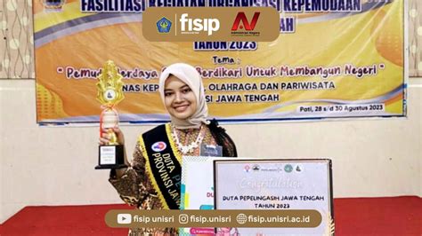 Mahasiswa An Fisip Unisri Juara Terbaik I Ajang Duta Pepelingasih