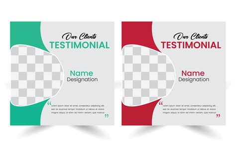 Customer testimonial Template design 38843599 Vector Art at Vecteezy