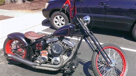 Custom Harley Bobber Shovelhead Custom Build Completely One Of