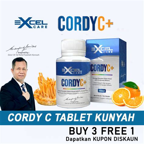 Excel Care Cordy C Plus Cordyceps Orange Chewable Tablet Dato Dr Hj