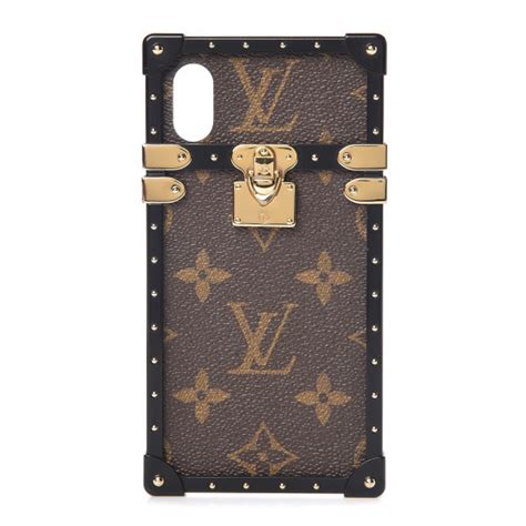 LOUIS VUITTON Monogram Eye Trunk IPhone X Case 369916 FASHIONPHILE