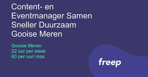 Content En Eventmanager Samen Sneller Duurzaam Gooise Meren Bij Gooise