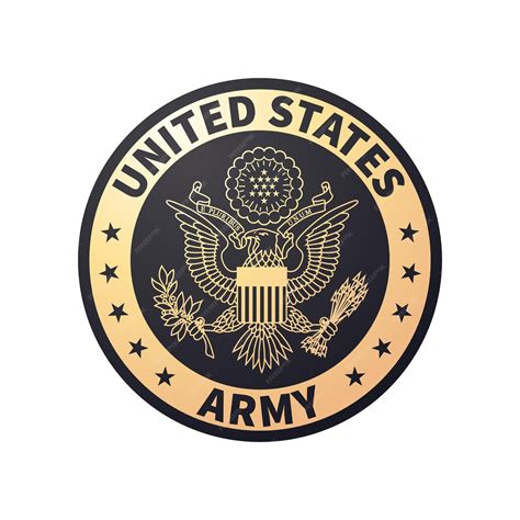 Premium Vector Vector Golden Seal Of The United States Army