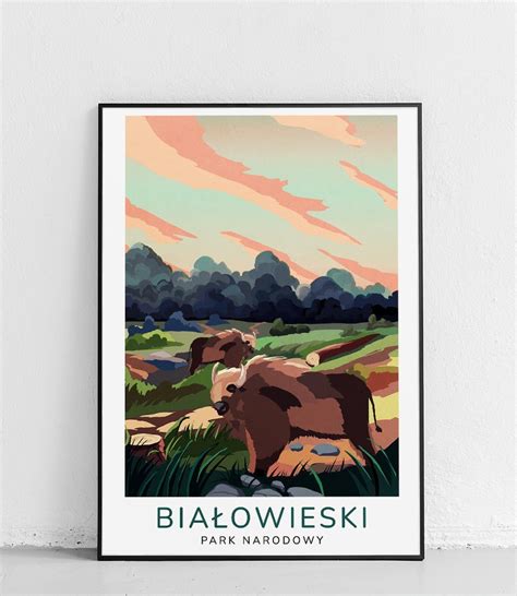 Poster Polytechnic Bia Owieski Park Narodowy Plakat Modern