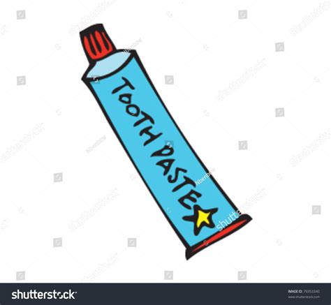 Drawing Toothpaste Stock Vector Shutterstock