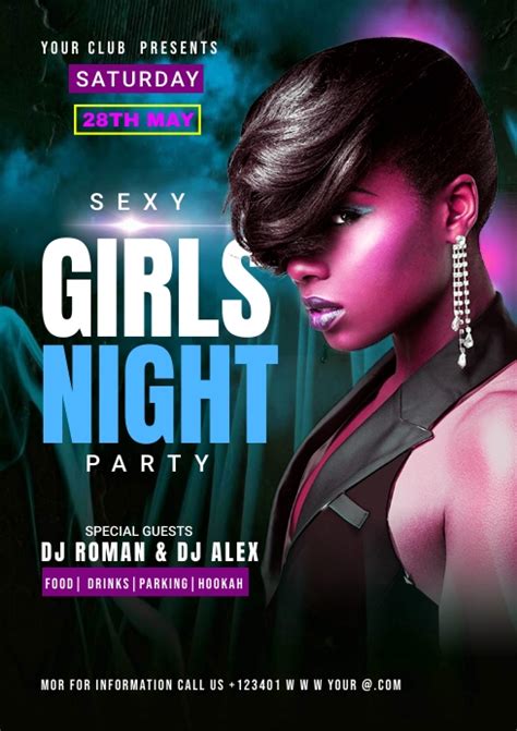 Sexy Ladies Night Party Flyer Template Postermywall