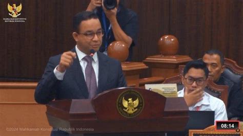 Inilah Pernyataan Menohok Anies Di Sidang Sengketa Hasil Pilpres 2024