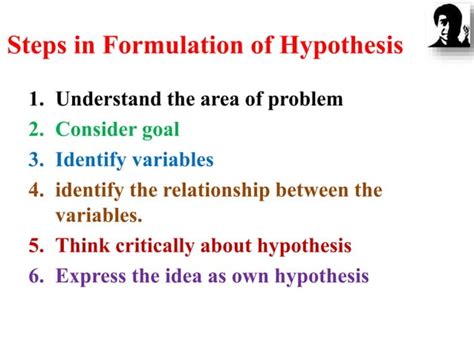 Formulating Hypothesis In Research Ppt