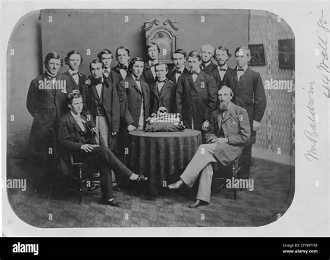 Members of Skull and Bones, University and Yale, 1861 Stock Photo - Alamy