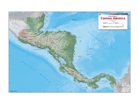 Central America Wall Map by Equator Maps - MapSales