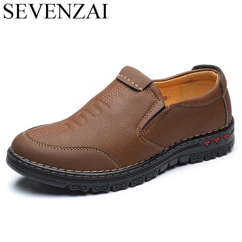 Men Unique Cool Casual Leather Loafers Shoes Luxury Brand Luxury Male