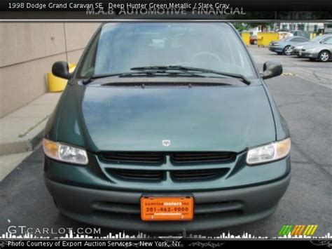 Deep Hunter Green Metallic 1998 Dodge Grand Caravan Se Slate Gray