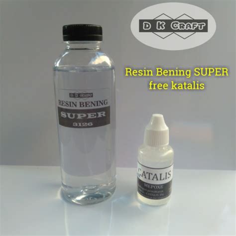 Jual Resin Bening Super Free Katalis Shopee Indonesia