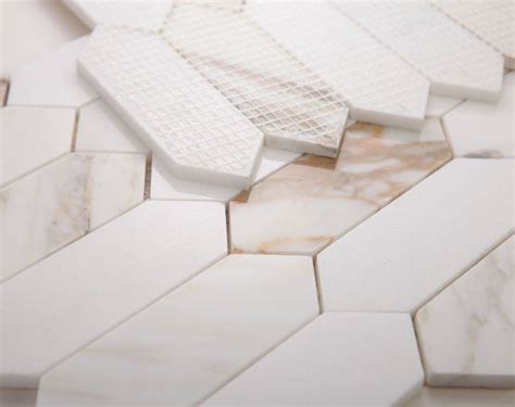 Calacatta Gold Picket Polished Mosaic 11 75 X 15 Calacatta Gold