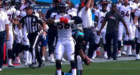 Von Miller Does "Superman Celebration" After Sack of Cam Newton ...