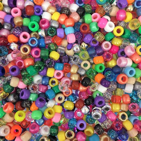 Crazy Random Mix 9x6mm Pony Beads Dummy Clips Pram Charms Moviles