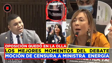 Los Mejores Momentos Del Debate Sobre La Ministra Irene Velez