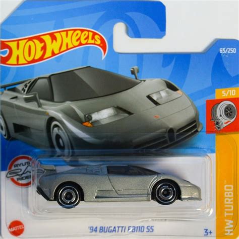 Hot Wheels Bugatti Eb Ss Silver Hw Turbo Perfect Etsy