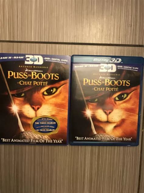 Puss In Boots Blu Raydvd 2012 Canadian Includes Digital Copy 3d