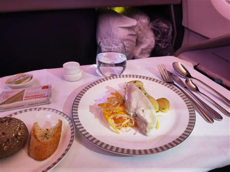 Lufthansa A380 Business Class Meals