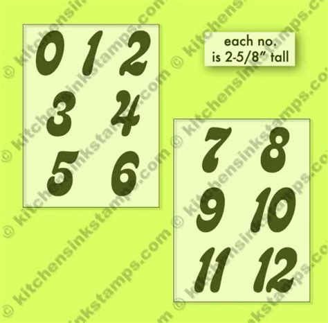 Bold Numbers DIGI SVG Download