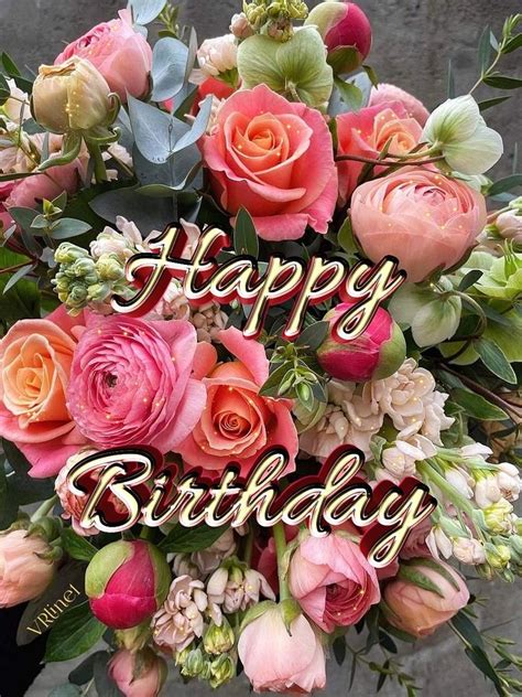 Happy Birthday Happy Birthday Flowers Wishes Happy Birthday Greetings Friends Happy Birthday