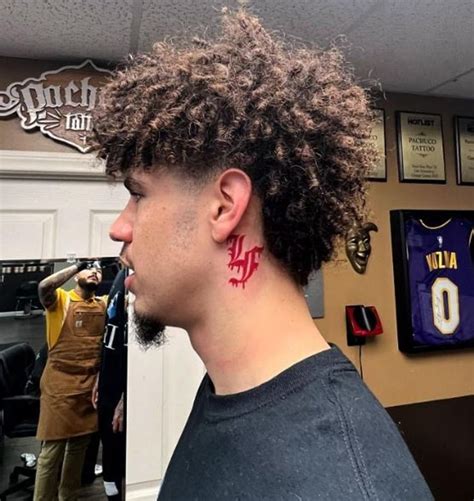 LaMelo Ball Will get Neck Tattoo of LaFrancé Clothes Line Emblem in 2023 | Ball hairstyles ...