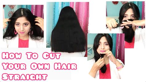 How To Cut Your Own Hair Straight Back Side Haircut Style Self Haircut At Home Youtube