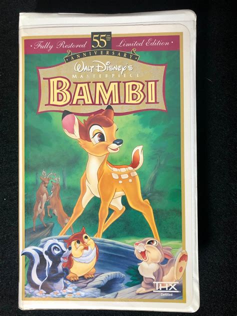 Walt Disneys Bambi Th Anniversary Limited Edition Vhs Etsy