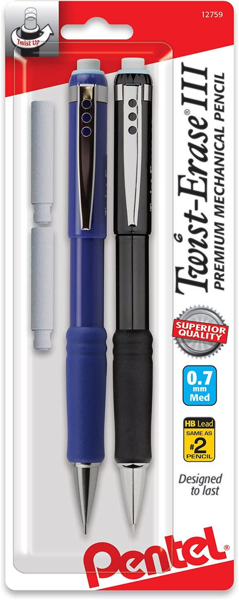 Amazon Pentel Twist Erase III Mechanical Pencils 0 7mm