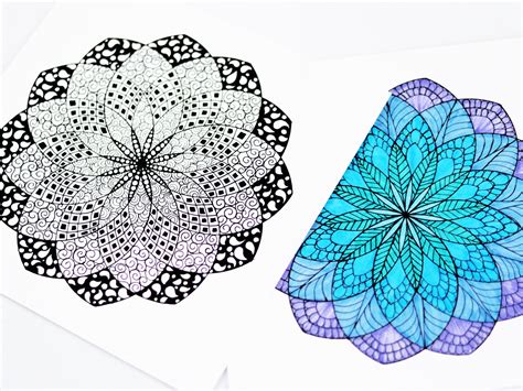 Basic Mandala Art Mandala Art Using Zentangle Inspired Patterns Mayuri Dhanad Skillshare