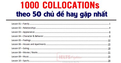 Collocation Là Gì Học Collocations Hiệu Quả Và Tài Liệu Collocation Hay Nhất