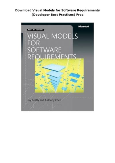 visual models  software requirements developer