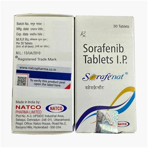 Sorafenat Tablets 200 Mg Latest Price Dealers Retailers In India