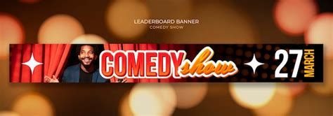 Premium PSD | Comedy show template design