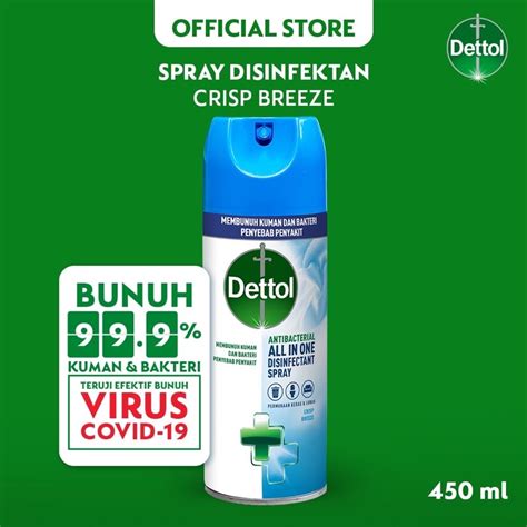 Jual Dettol Disinfectant Spray Crisp Breeze Ml Dettol Spray Biru