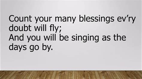 Count Your Blessings Lyrics Youtube